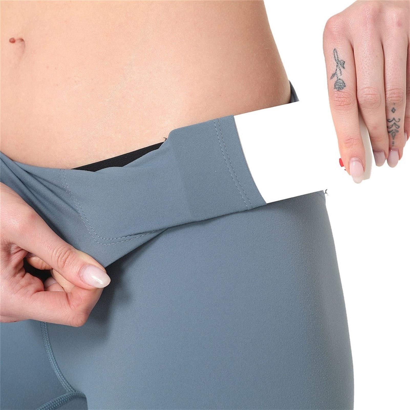 fitness legginsy damskie, Damskie Nagie uczucie Wysokiej talii Legginsy Legginsy Butt Lift Power Flex Slim Jogi Spodnie Aktywne Rajstopy Tummy Control Non See przez rozciągliwe sportowe legginsy do jo