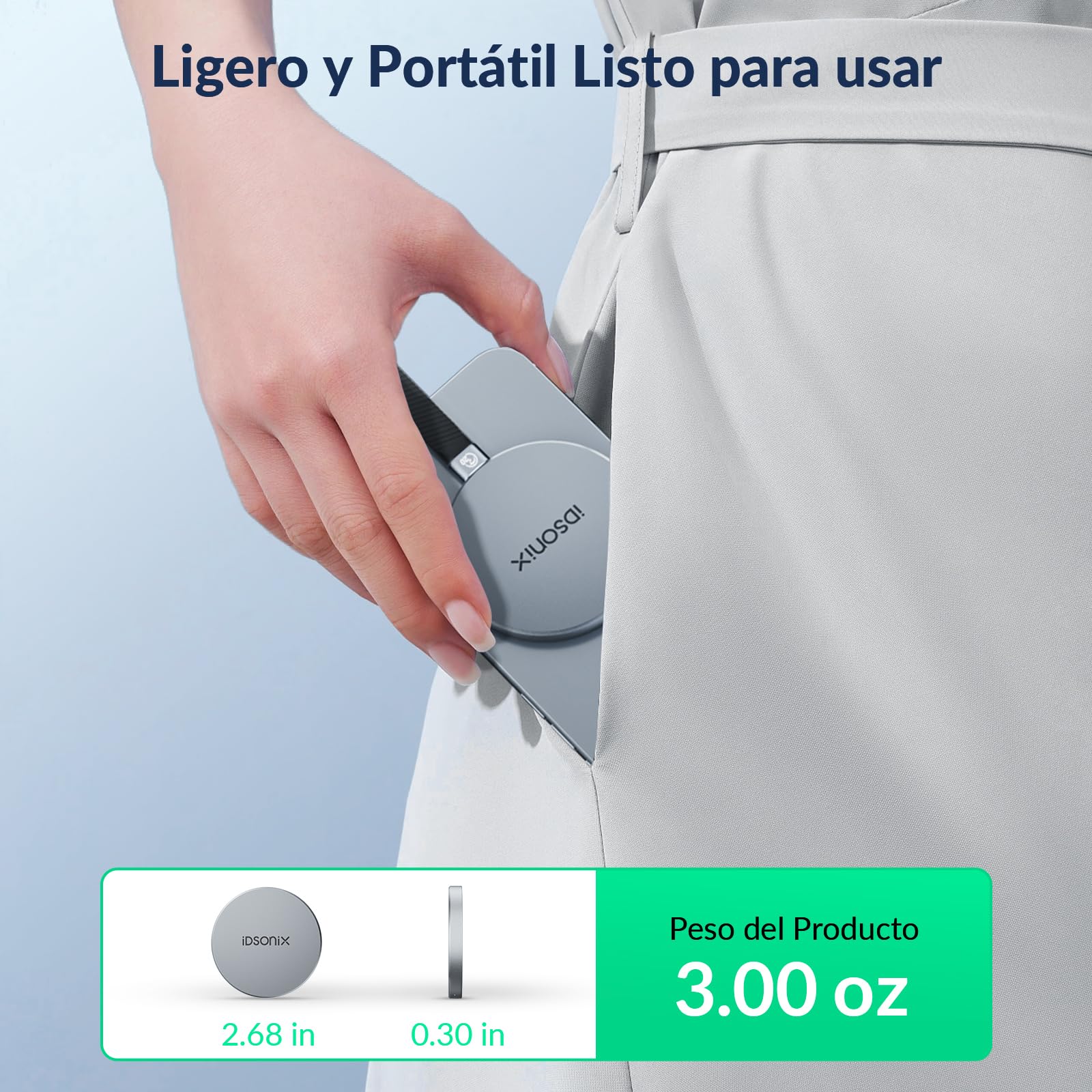 iDsonix SSD Externo 2TB, Magnético Portátil SSD, USB3.2 Gen2x2, Lectura de hasta 2000 MB/s y Escritura de 1800 MB/s, Disco Duro Sólido Externo para iPhone 15 Series, PS5, Android, Xbox, Mac, PC