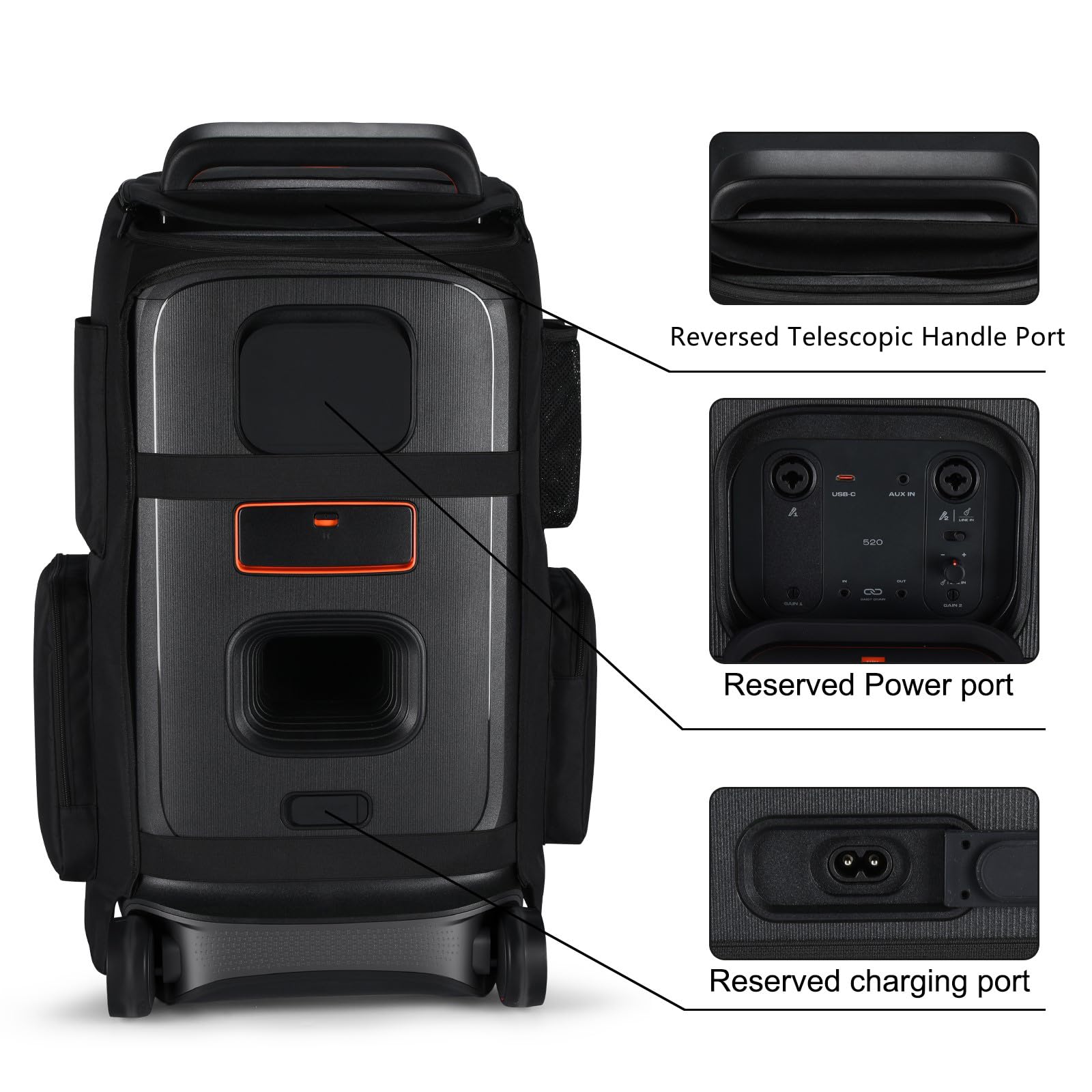 Estuche de viaje, protección contra el polvo para altavoces portátiles inalámbricos 520, accesorios para micrófono, funda protectora portátil, funda, funda para altavoz de música al aire