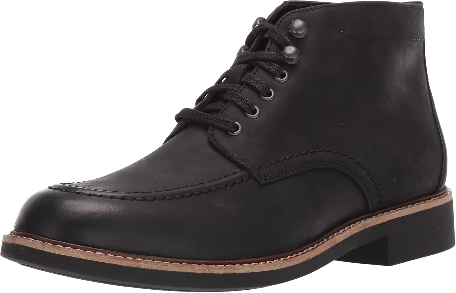 Bostonian Walker Mid Ankle Boot, Black Leather, 80 M US