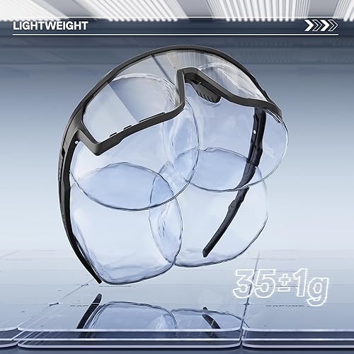 Miniatura 6 de KAPVOE Photochromic Cycling Glasses for Men Women Sports Sunglasses Frame Discoloration HD Bike Glasses K76