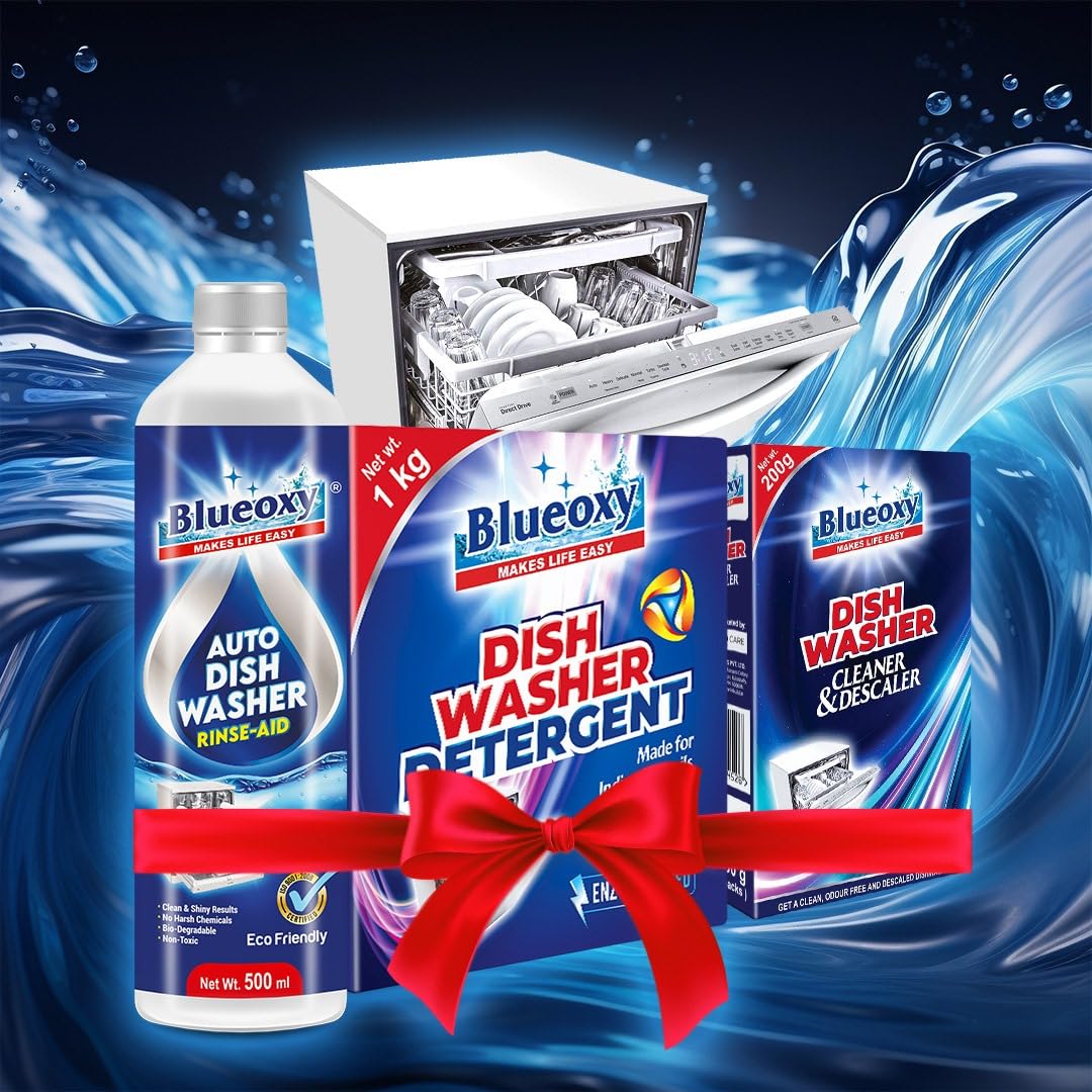 See full amazon price history chart for Blueoxy Dishwasher Detergent 1Kg + Blueoxy Auto Dishwasher Rinse Aid 500 ml + Blueoxy Dish Washer Cleaner & Descaler 200g (Combo Pack of 3) Blueoxy Dishwasher Detergent 1Kg + Blueoxy Auto Dishwasher Rinse Aid 500 ml + Blueoxy Dish Washer Cleaner & Descaler 200g (Combo Pack of 3) (B0CHP54WFT) Amazon Price History, Amazon Price Tracker