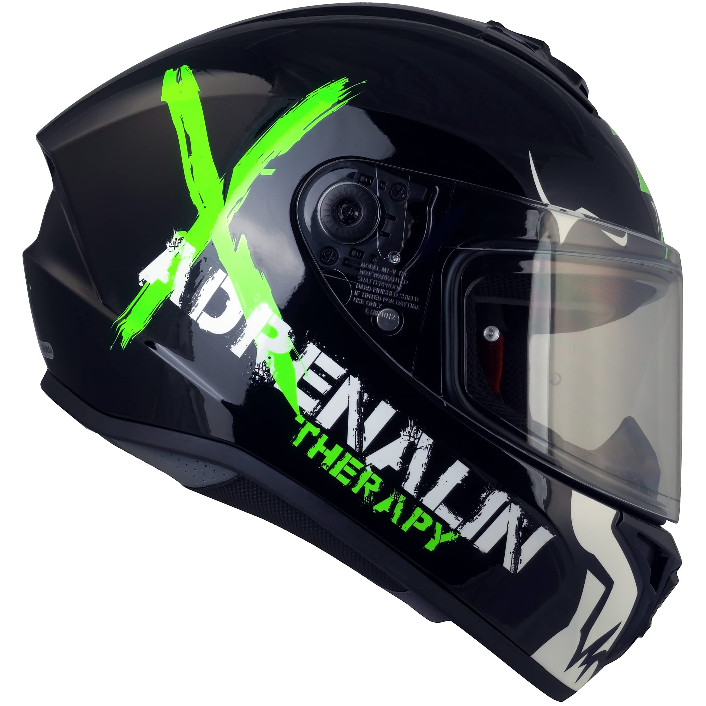 Broken Head Motorradhelm Adrenalin Integralhelm Therapy 4X | Leichter, Sportlicher Helm Für Einsteiger & Alltag, Racing-Design