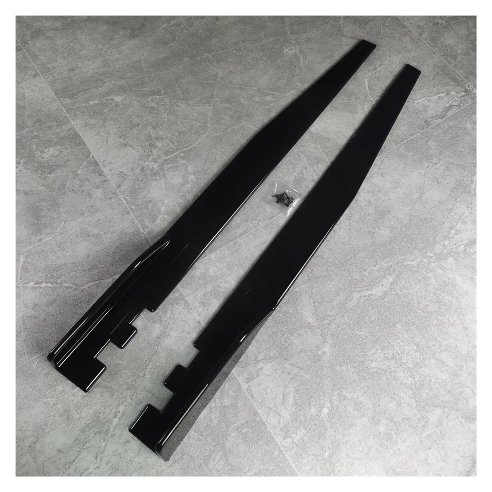Jupe Latérale pour BMW F20 F21 116d 118i 118d 120i 120d M140i M135i 2011-2019 Kit Carrosserie Tuning Jupes Latérales Extension Bas Caisse Séparateurs Lèvre(Gloss Black Unpaint)