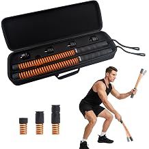 ATIVAFIT Premium Ropeless Battle Rope for Home Gym, Adjustable Resistance Cordless Battle Ropes with 4 Weight Blocks & Storage Case, Full Body Workout Equipment for HIIT, Cardio & Strength Training for Men & Women