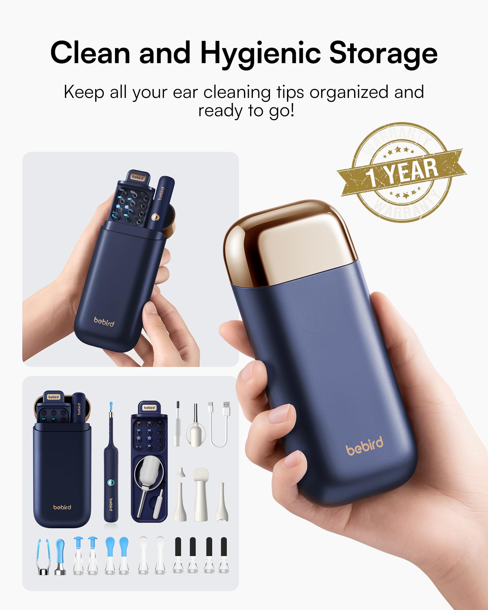 Bebird R37R Ear Wax Removal Tool Camera, Flexible Scope and Visual Tweezers — Amazon image 7