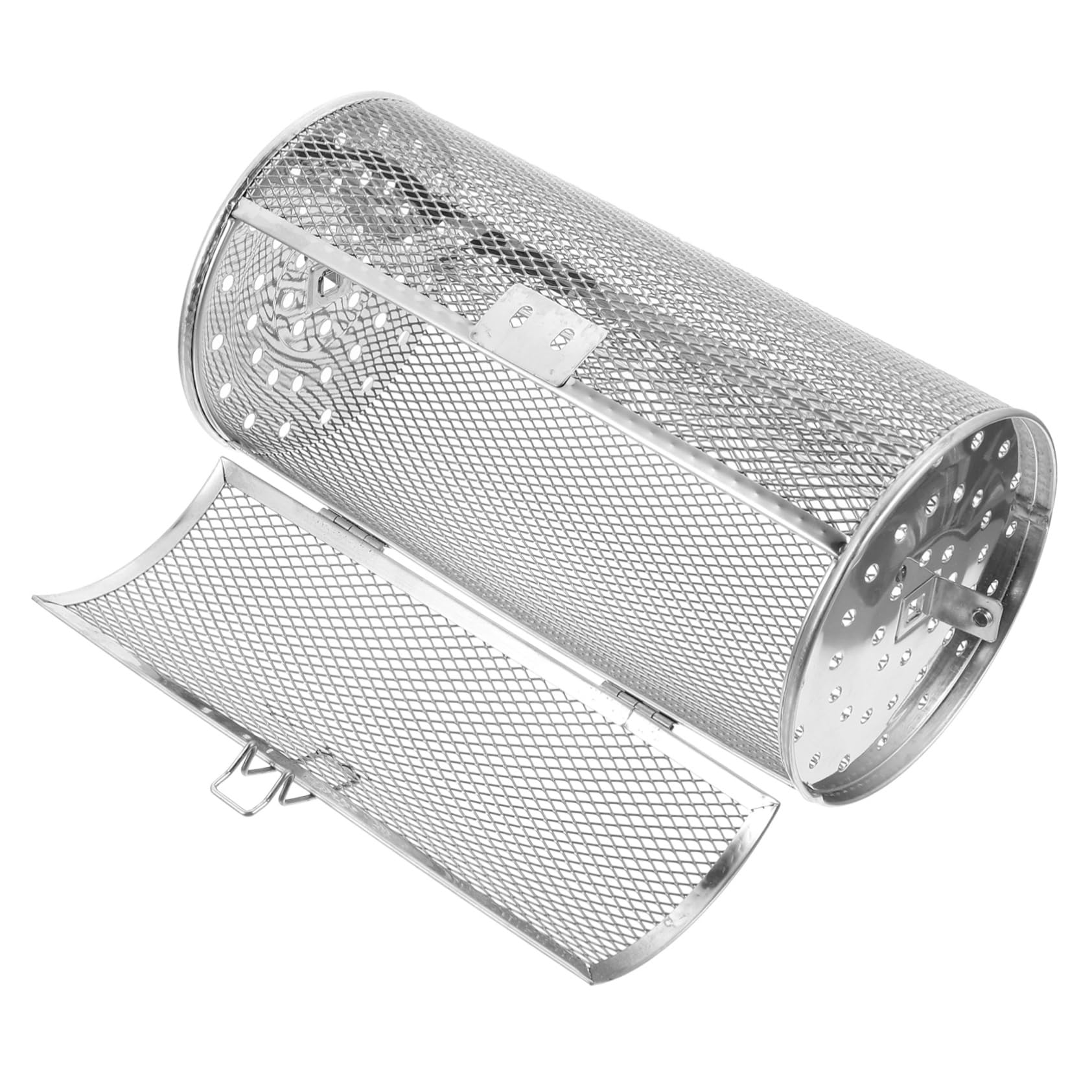 Mipcase Stainless Steel Baking Cage for Oven Grill Roasting Tool Convenient Baking Supplies for Nuts Vegetables Easy Assembly Durable Resistant Cooking Accessory