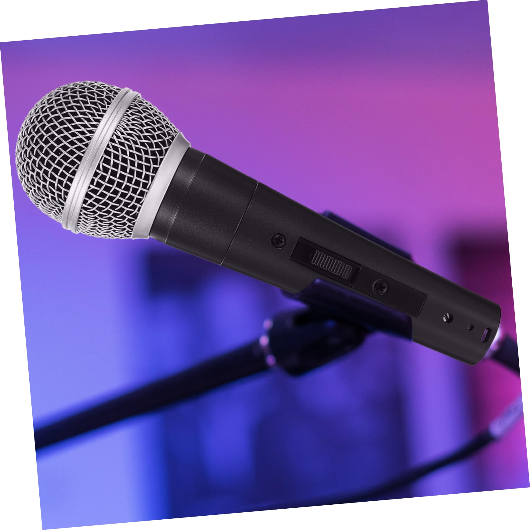 YARNOW Microfono Dinamico con Cavo Nero Microfono Professionale per Cantare e Registrare con Costruzione Resistente e Design Classico per Performance e Speaker