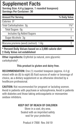 Miniatura 2 de Biotics Research DopaTropic Powder Dopamine, polvo fácil de mezclar, salud de neurotransmisores, salud cognitiva, memoria y aprendizaje, Mucuna