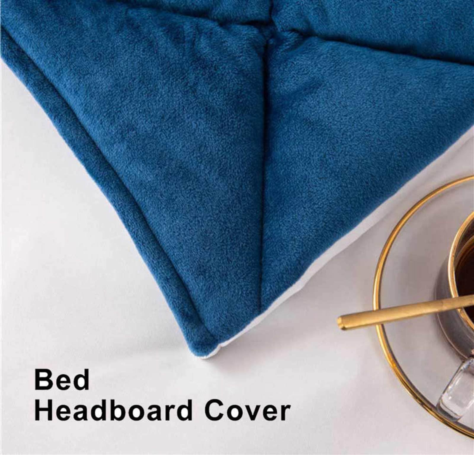 Copritestata Letto Matrimoniale Elastica Imbottita Copri Testiera Letto Fodera Cuscino per Testata Letto Matrimoniale Cover Velluto Elasticizzato Tessuto Universale,marrone-120cm