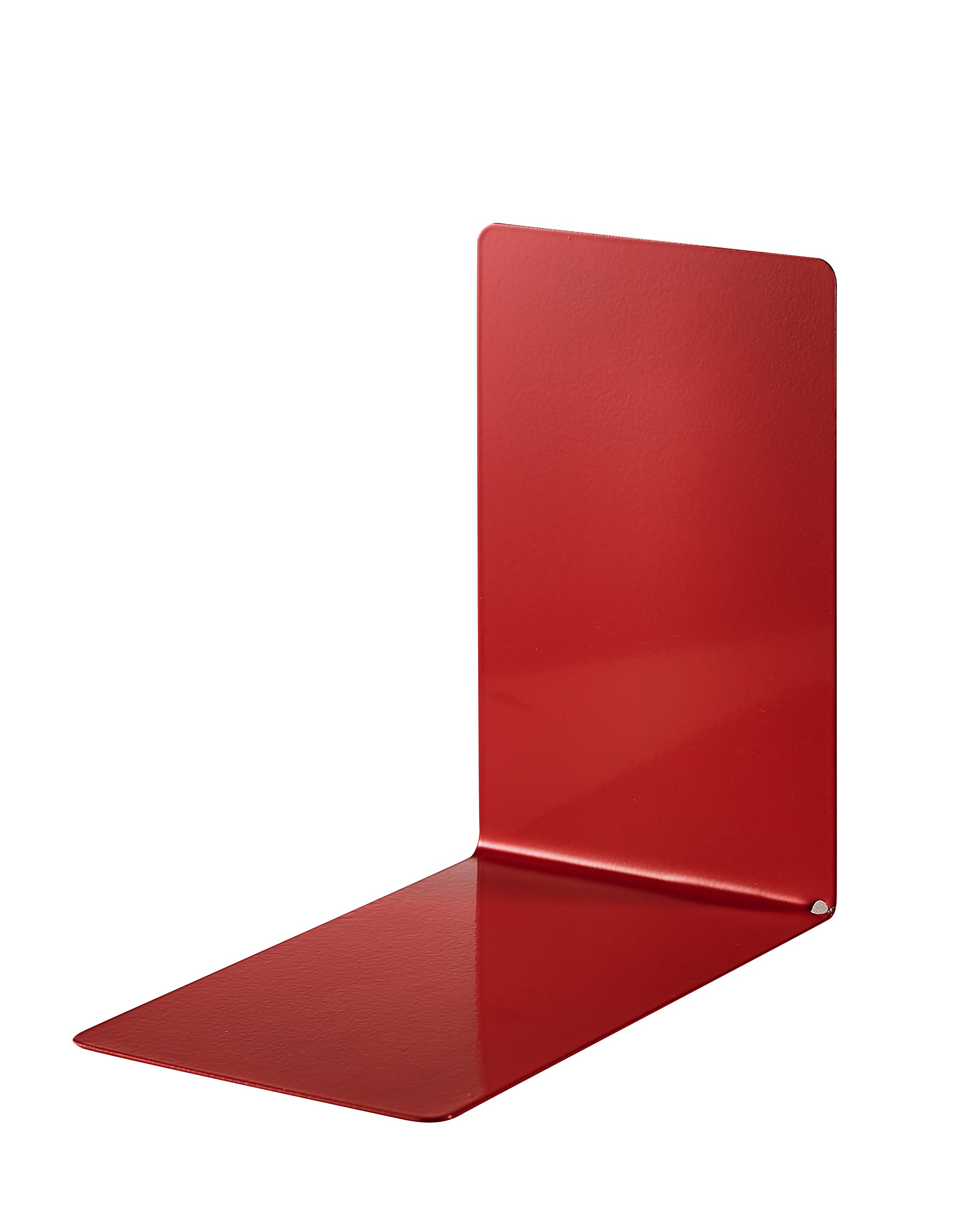 Alco Reggilibri in Metallo 85 x 140 x 140 mm 2 Pezzi Rosso