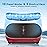Natini Vibration Plate Exercise Machine, Vibration Plate for Lymphatic Drainage, Whole Body Workout Vibration Fitness Platform, Relieve Pain & Weight Loss & Toning(Red)