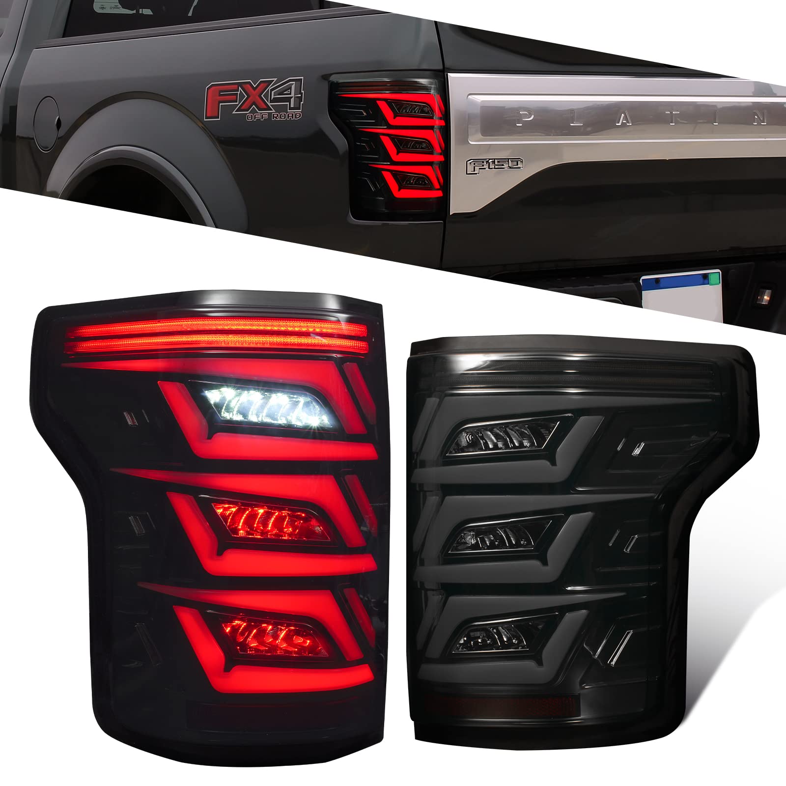Buy Full LED Tail Lights For F150 20152020 Taillights, 2015 2016 2017