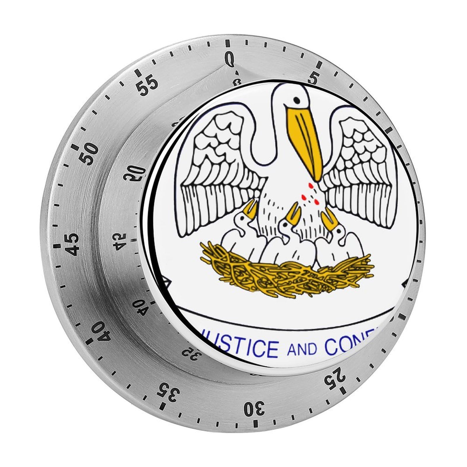 Louisiana State Flag Mechanical Rotary Timer, Used for Daily Timing