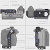 LEFTFOTO FX3 / FX30 Half Camera Cage with Removable Top NATO Rail - Modular Design Camera Protection Frame Rig with Arca Base for Sony FX3 FX30 Original XLR Handle for DJI RS Gimbal