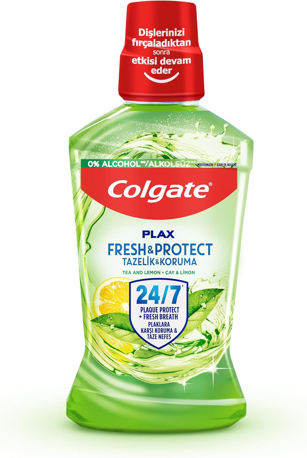 Colgate Plax Çay ve Limon Plağa Karşı Ağız Bakım Suyu 500 mL