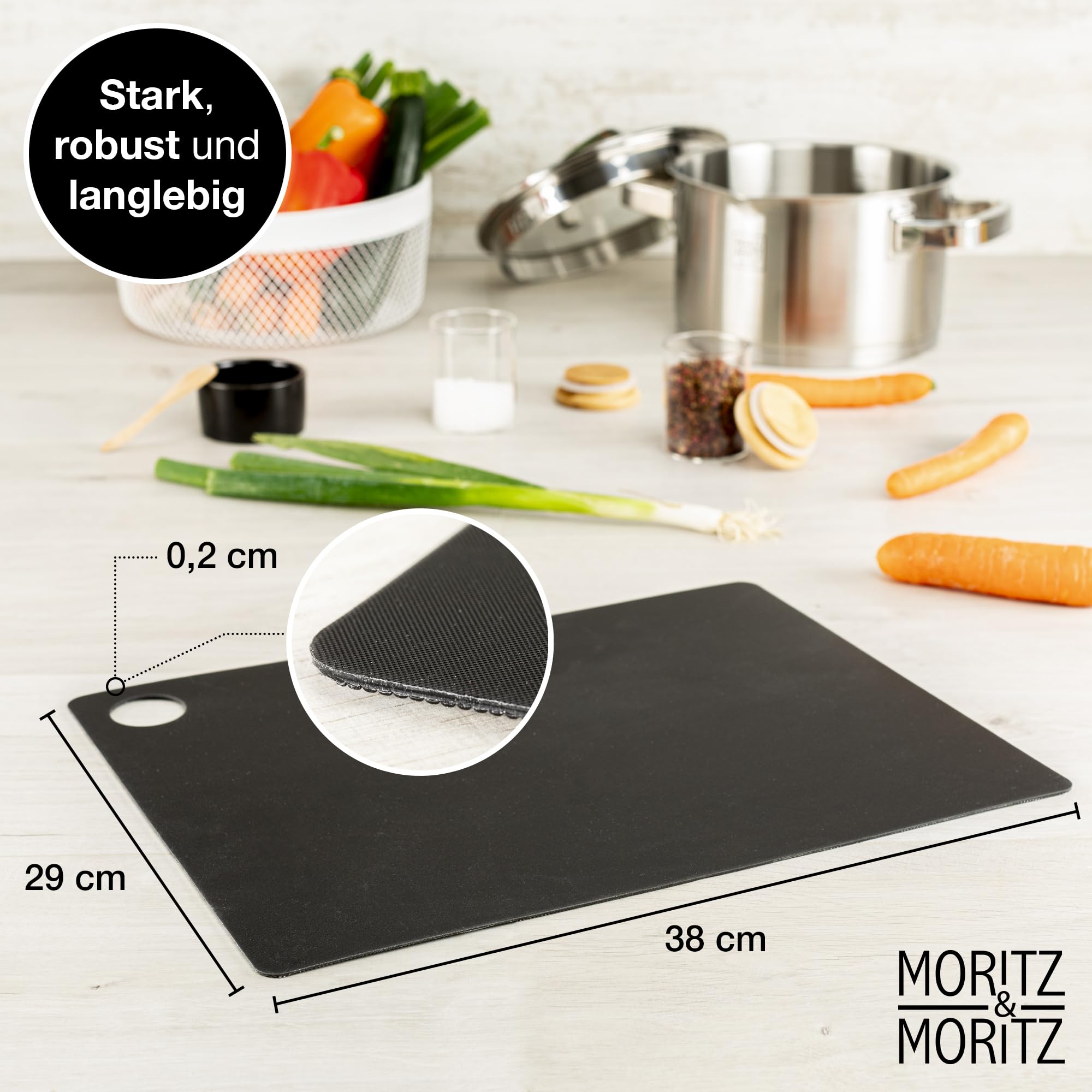 Flexibles Schneidebrett-Set Aus Kunststoff – BPA-frei, Rutschfest, Spülmaschinengeeignet, Für Küche & Camping