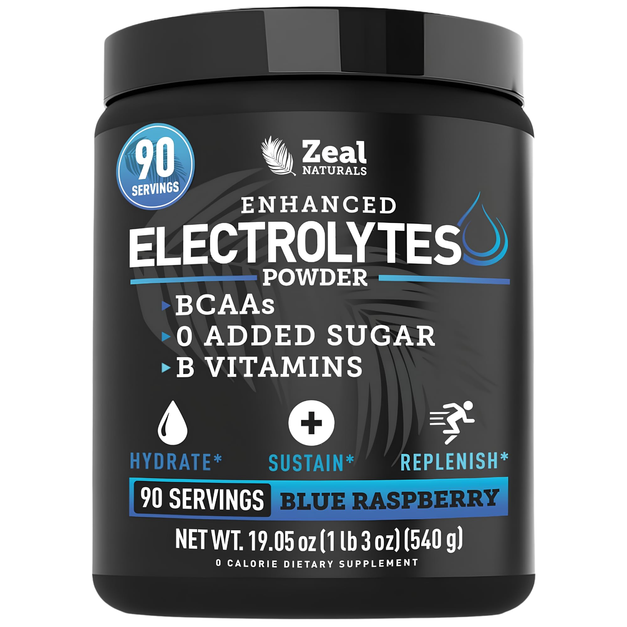 Zeal Naturals Electrolyte Powder Blue Raspberry