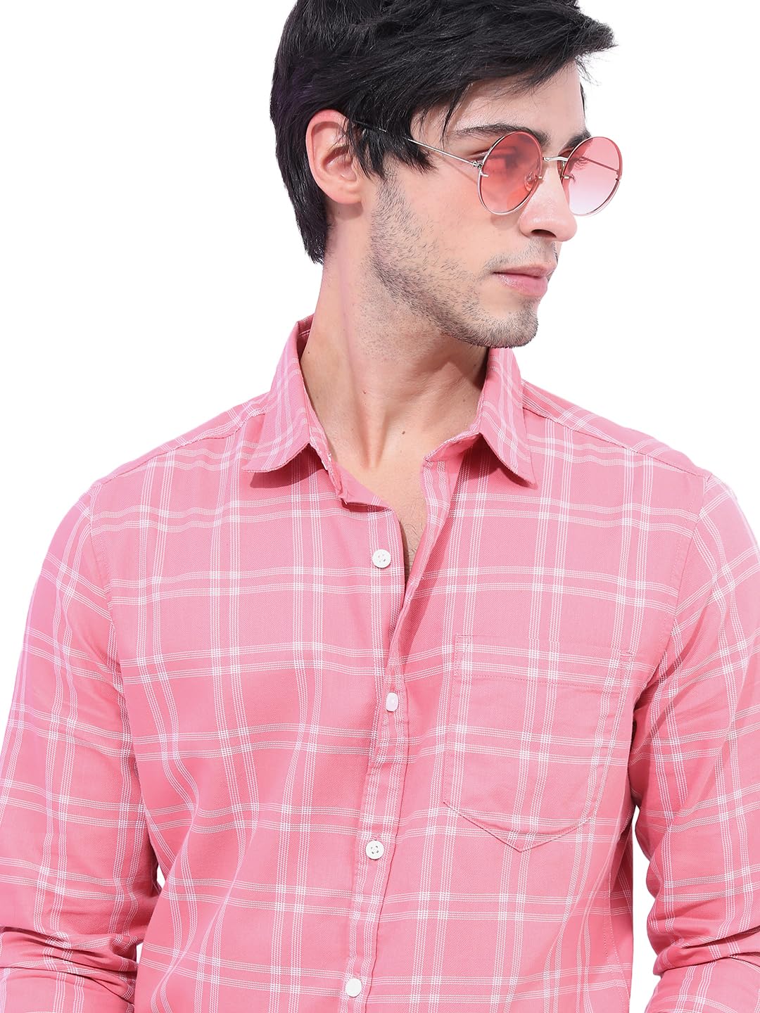 highlander Men's Slim Fit Shirts | Checked | Long Sleeves | Spread Collar | Casual Shirts | Stylish Shirt-picture-24
