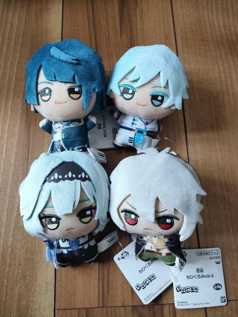 原神 行秋・エウルア・重雲・レザー ちびぐるみ ぬいぐるみ ver.4