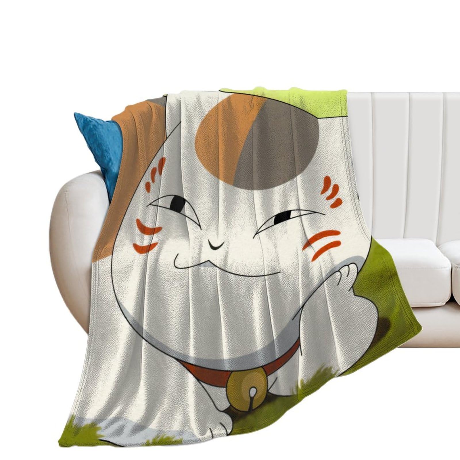 Amazon｜ブランケット 夏目友人帳 ニャンコ先生 猫 アニメ 毛布 膝掛け