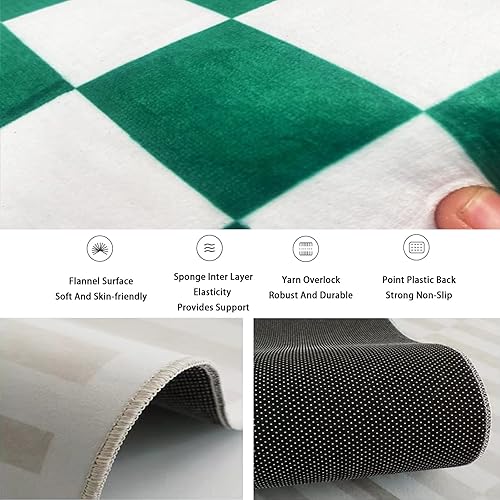 Miniatura 5 de Alfombras modernas y minimalistas, alfombras interiores con costuras oscuras, alfombras lavables, antideslizantes, gruesas, cómodas, para sala de