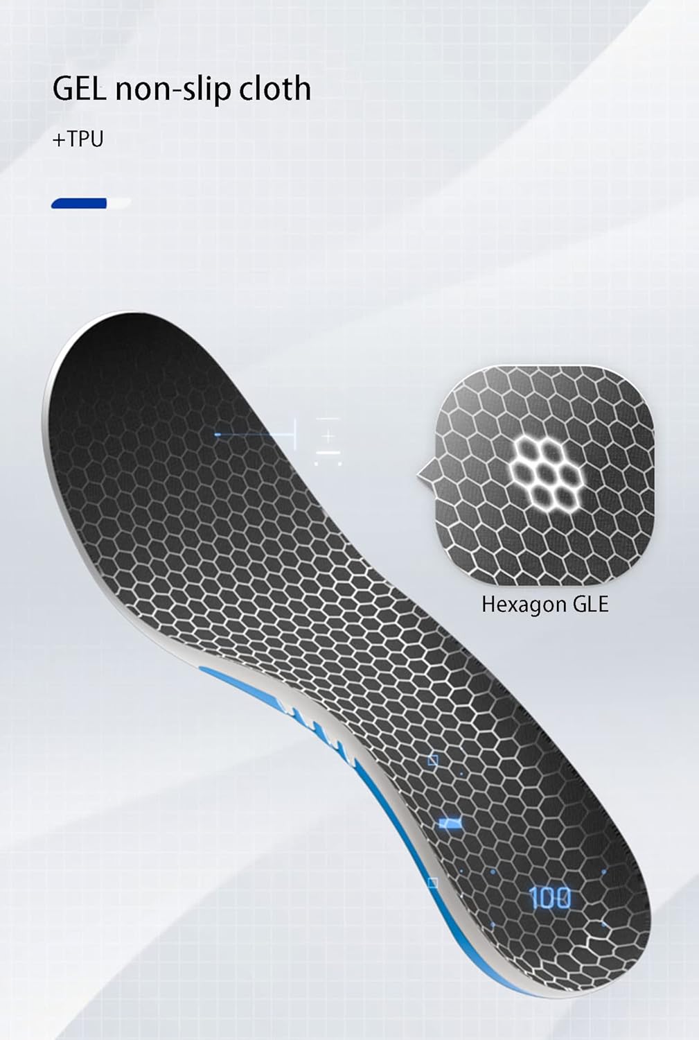 アーチングサポートスポーツシューズインソール、柔らかく快適なPUの交換用インソール足走行衝撃吸収通気性インソールに適しています