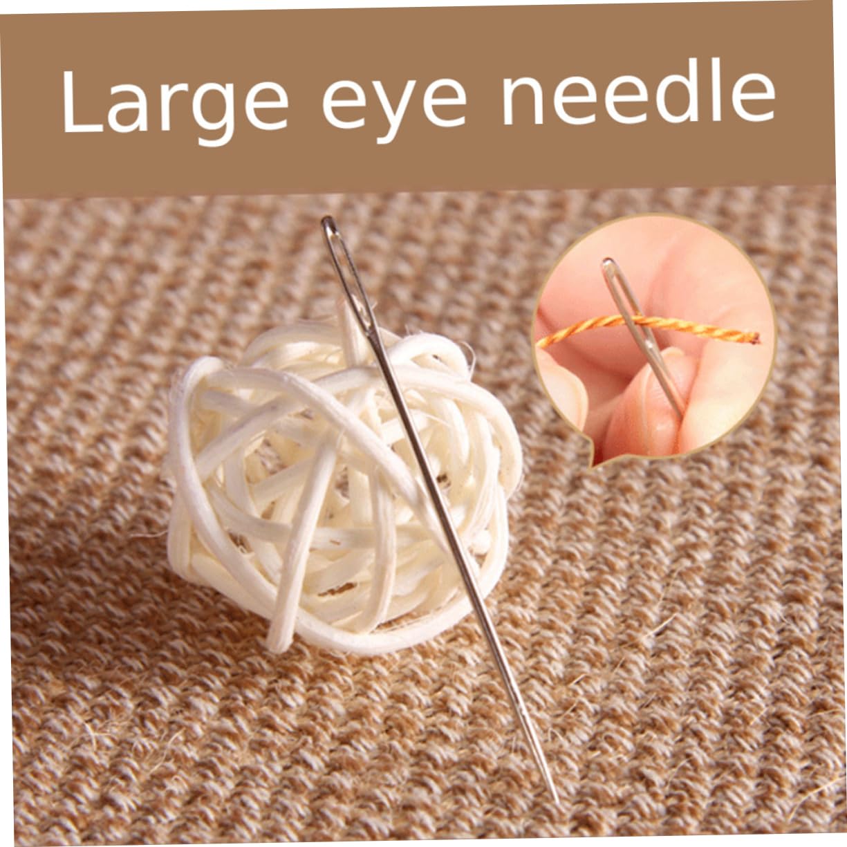 Beatifufu Knit Kit Big Hole 9 Sizes Round Knitting Easy Threading for Sewing Knitting DIY