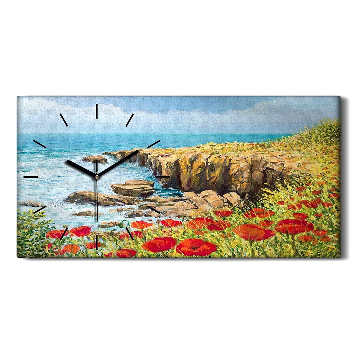 Horloge sur Toile Cadeau Idéal Idée Déco Originale Salon et Chambre