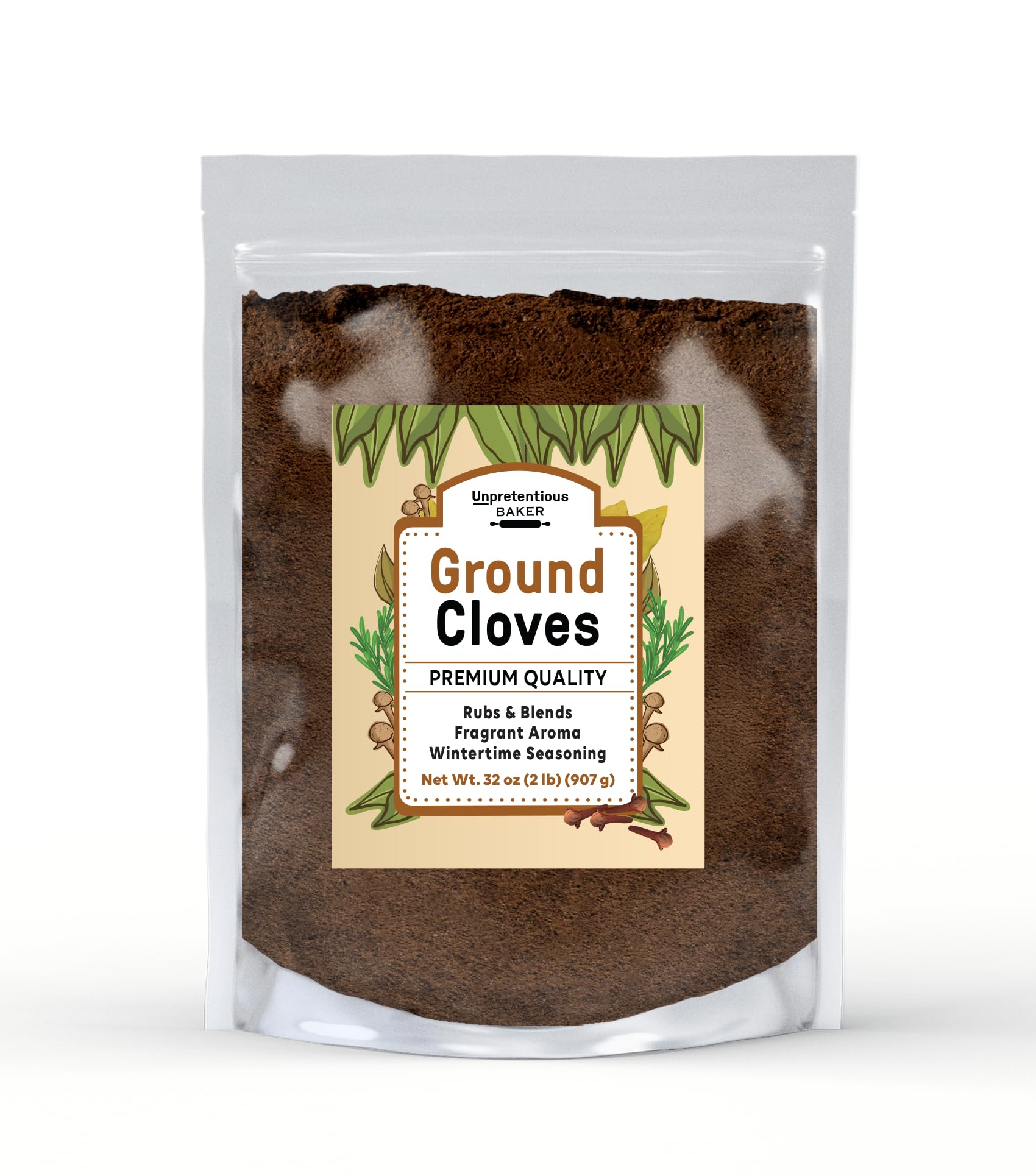 Unpretentious Ground Cloves, 2 lb, Non-GMO Ingredient, Baked Goods