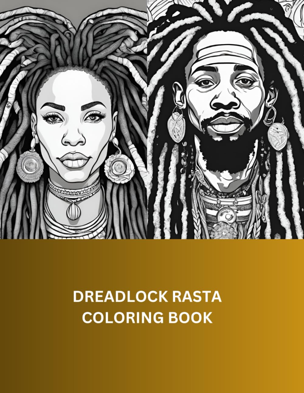 DREADLOCK RASTA COLORING BOOK