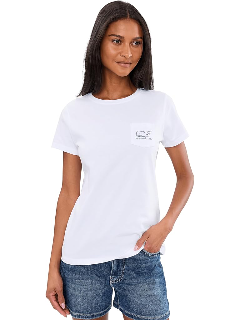 Blue Vineyard Vines Vintage Whale Short Sleeve Pocket Tee
