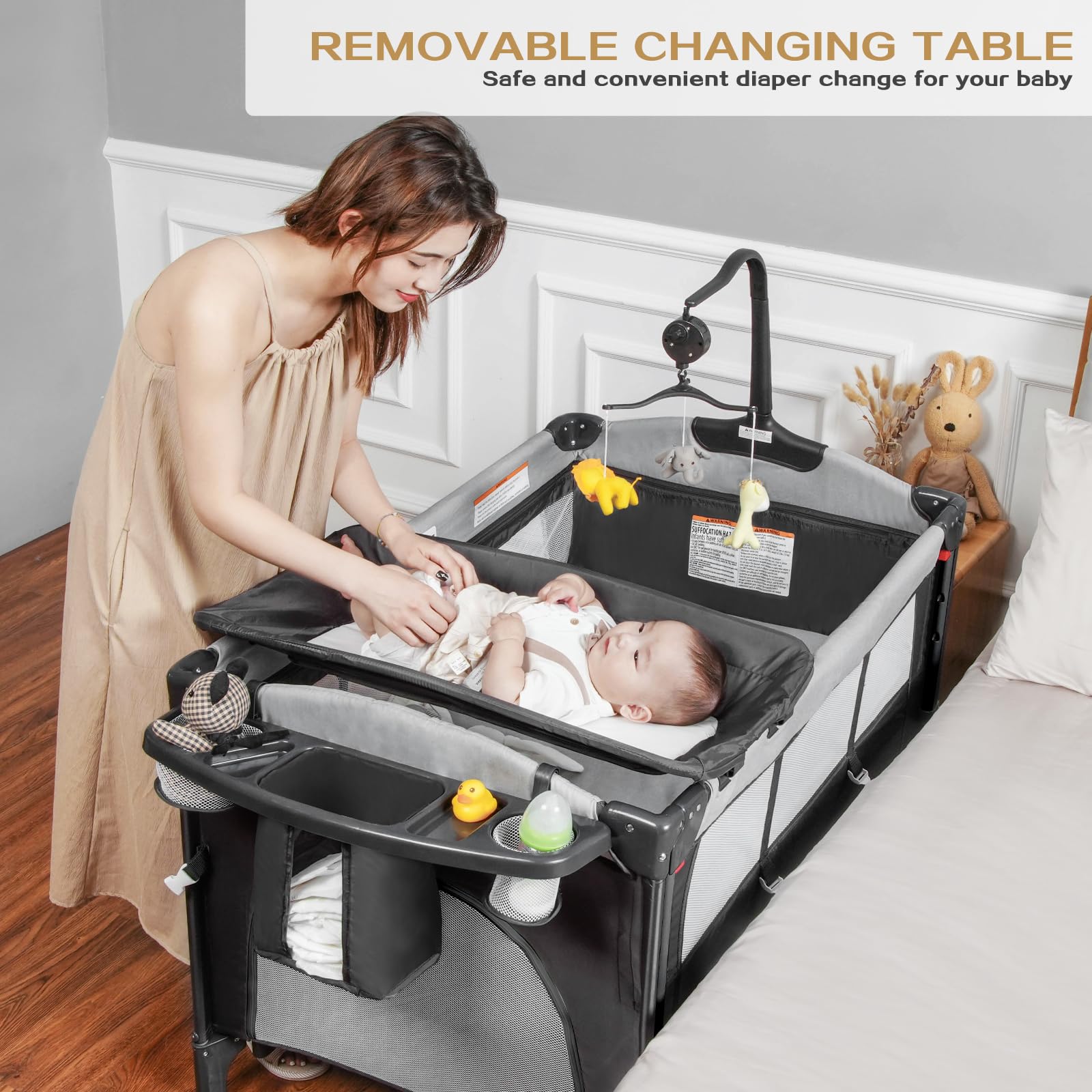 Diaper Bassinet That Turns Into Changing Table High Quality