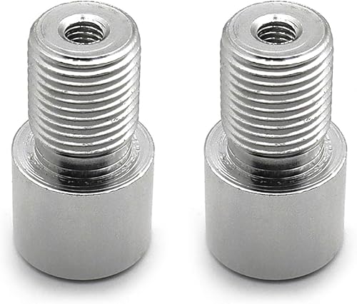 Miniatura 7 de HTTMT - Adaptador de espejo de extremo de barra M6 hembra en el sentido de las agujas del reloj compatible con FZ 07 09 XSR900 SMAX [P/N: MT325-003