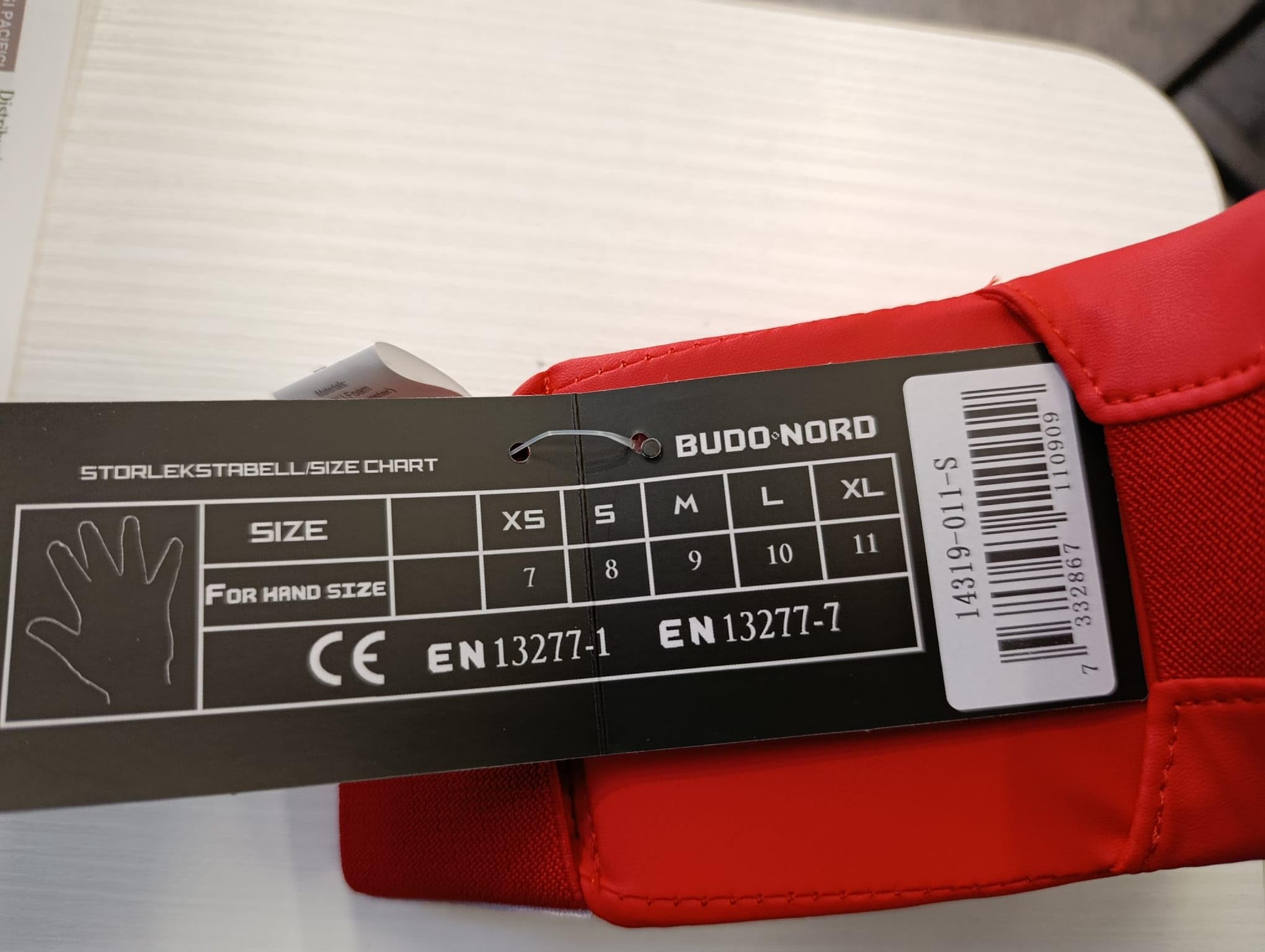 Guanti karate WKF Approved, Rosso e Blu
