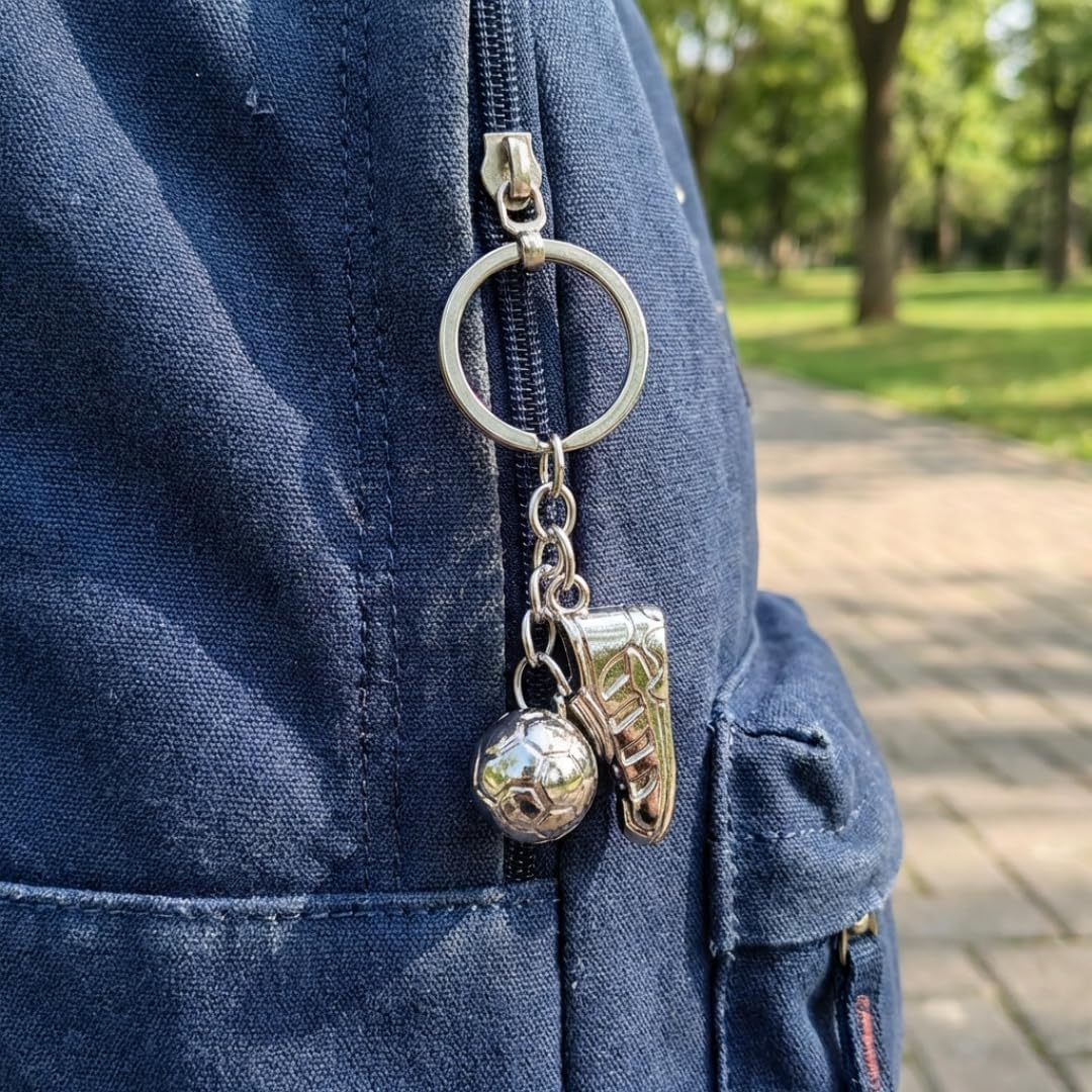 Soccer Shoe Keychain, Sports Souvenir Pendant