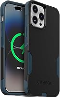 Vista 42 de OtterBox Funda para iPhone 14 Pro Max (solamente) de la serie Commuter - Negro, delgada y resistente, apta para bolsillo, con protección de puerto