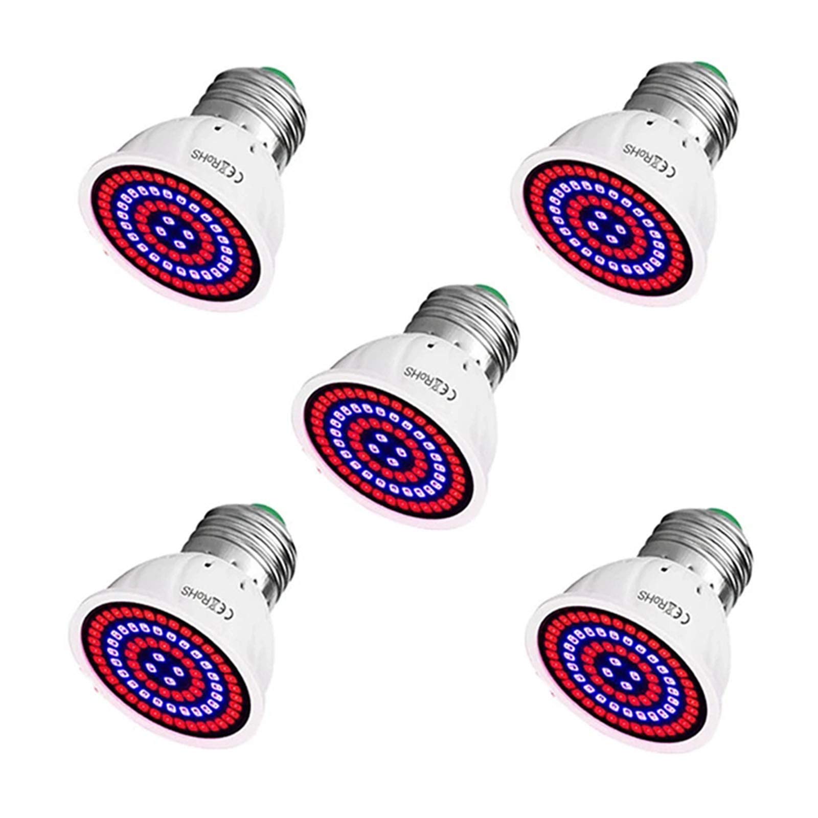 RONGGO Grow Light LED Plant Growing Light 80leds Full Spectrum LED Plant Growth Lamp Indoor Lighting Grow Lights Plants Vegs Hydroponic System Grow Box,48leds,MR16