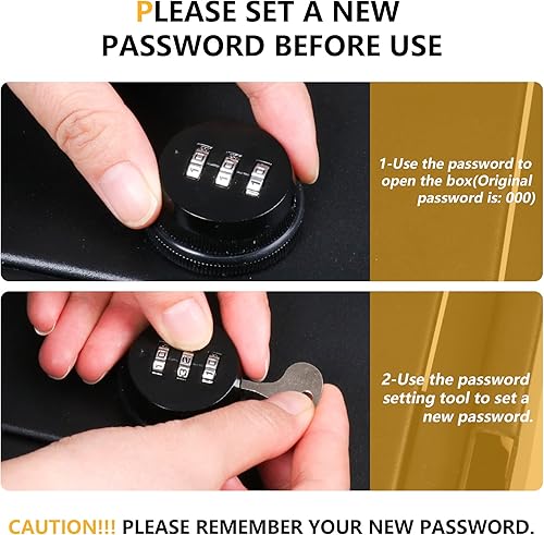 Miniatura 8 de Caja de seguridad con cerradura de consola central, almacenamiento de reposabrazos compatible con Ford Bronco 2021 2022 2023 2024 2025 Nuevo Ford