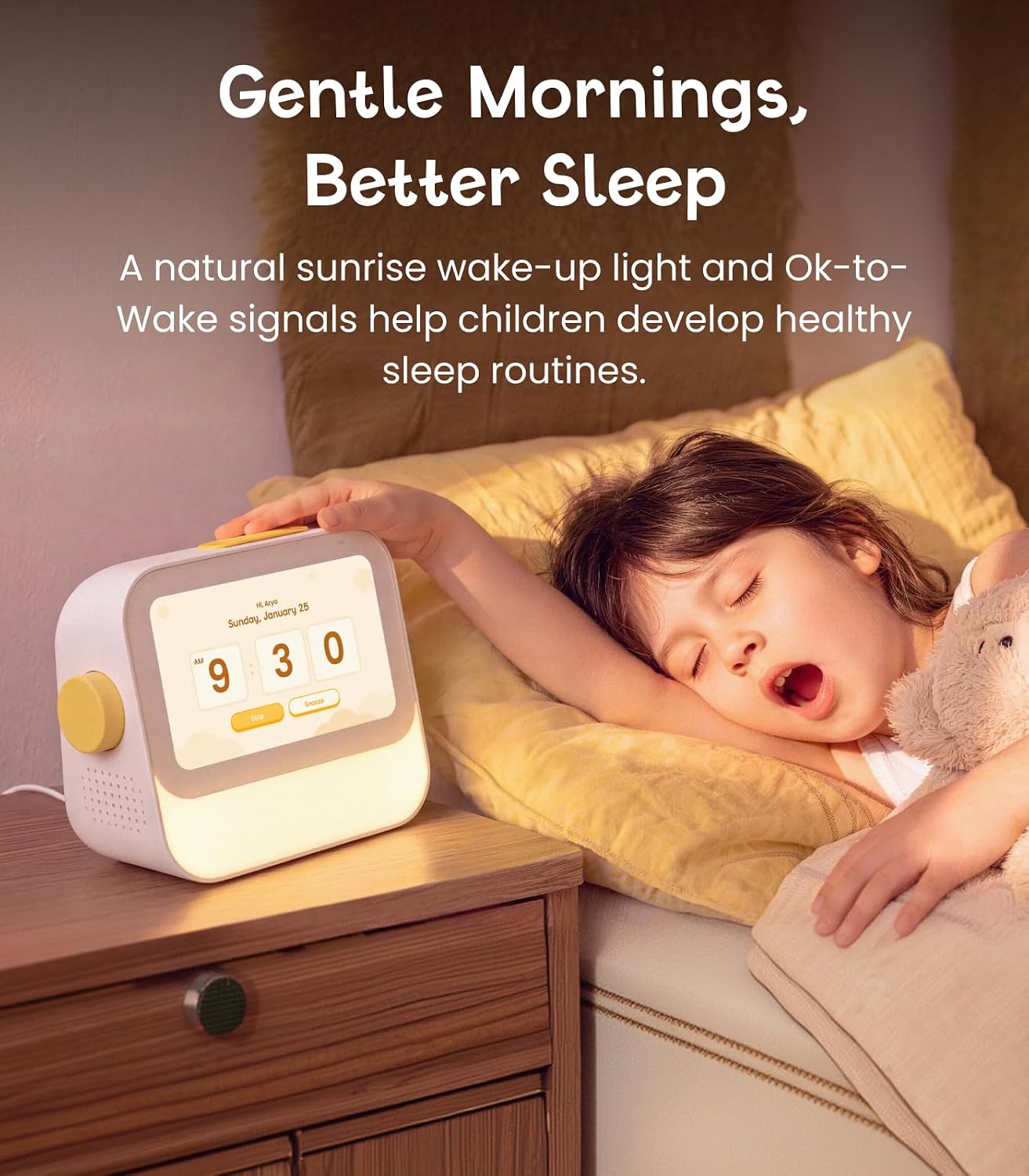 cozyla Routie: Alarm Clock for Kids Calendar Chore Chart & Routine Reward