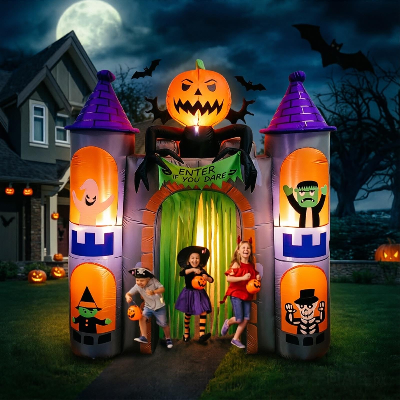 Nadmuchiwana Brama Nawiedzonego Zamku Halloween 2.4m