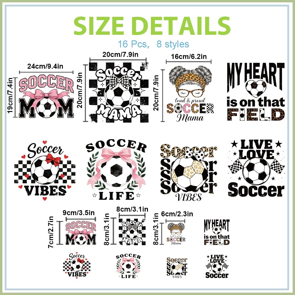 SUPERDANT 16 parches de vinilo de transferencia de calor para ropa personalizada, chaquetas, camisetas y sudaderas con capucha
