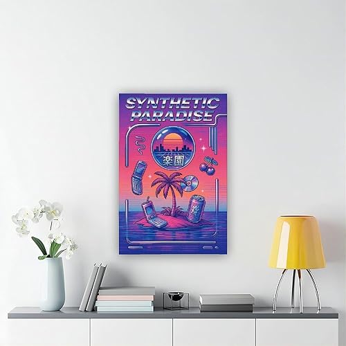 Miniatura 6 de GHEGO Y2K Paradise Poster - Vaporwave Cyber Island Wall Art, Retro Futuristic Aesthetic Decoration Canvas Modern Poster Wall Art Prints Paintings