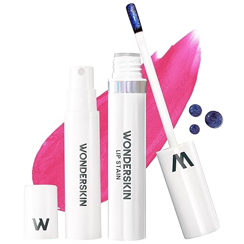 Miniatura 72 de Wonderskin Wonder Blading - Tinte labial rojo de larga duración, tinte labial resistente al agua, tinte labial natural, no mancha (Divine masque)