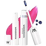Wonderskin Wonder Blading All Day Lip Stain Peel Off Masque and Reveal Kit - Long Lasting, Waterproof Pink Lip Tint, Transfer Proof Natural Makeup Stain Kit (Neon Rose)