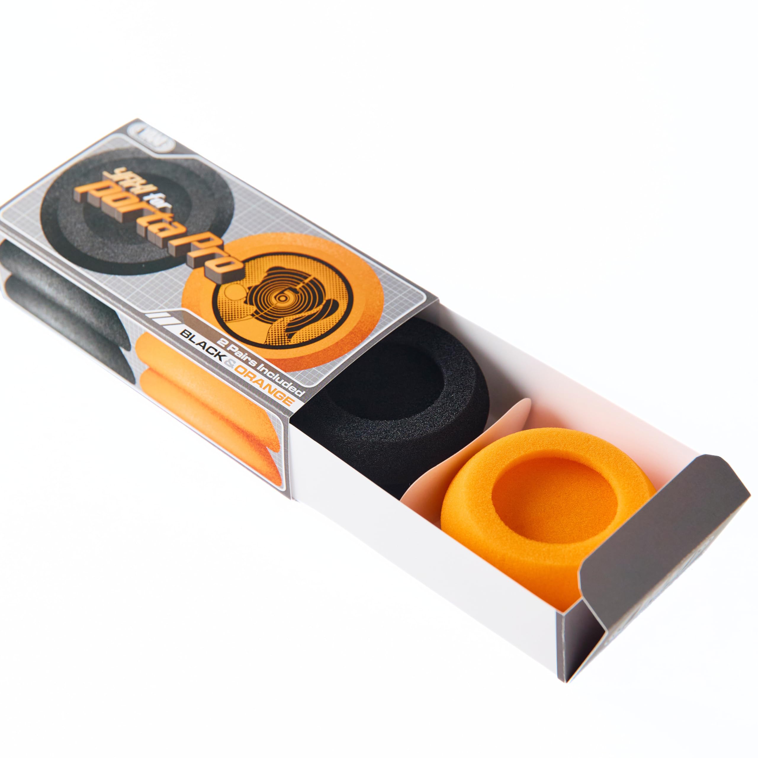 EARPADS for Koss PORTAPRO 2Pairs (Orange+Black)