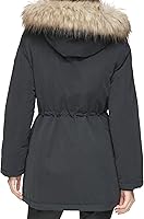 Vista 4 de DKNY Women's Faux Fur Trim Hooded Anorak Jacket