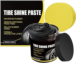 Generisk Tire Shine Paste, hjulåterställning gel, bil glans vax, lång lastande glans, för interaktiva bil- detaljer lastbilar Suvs Rv Sedan återställning förnya tire vård glow Protection användning