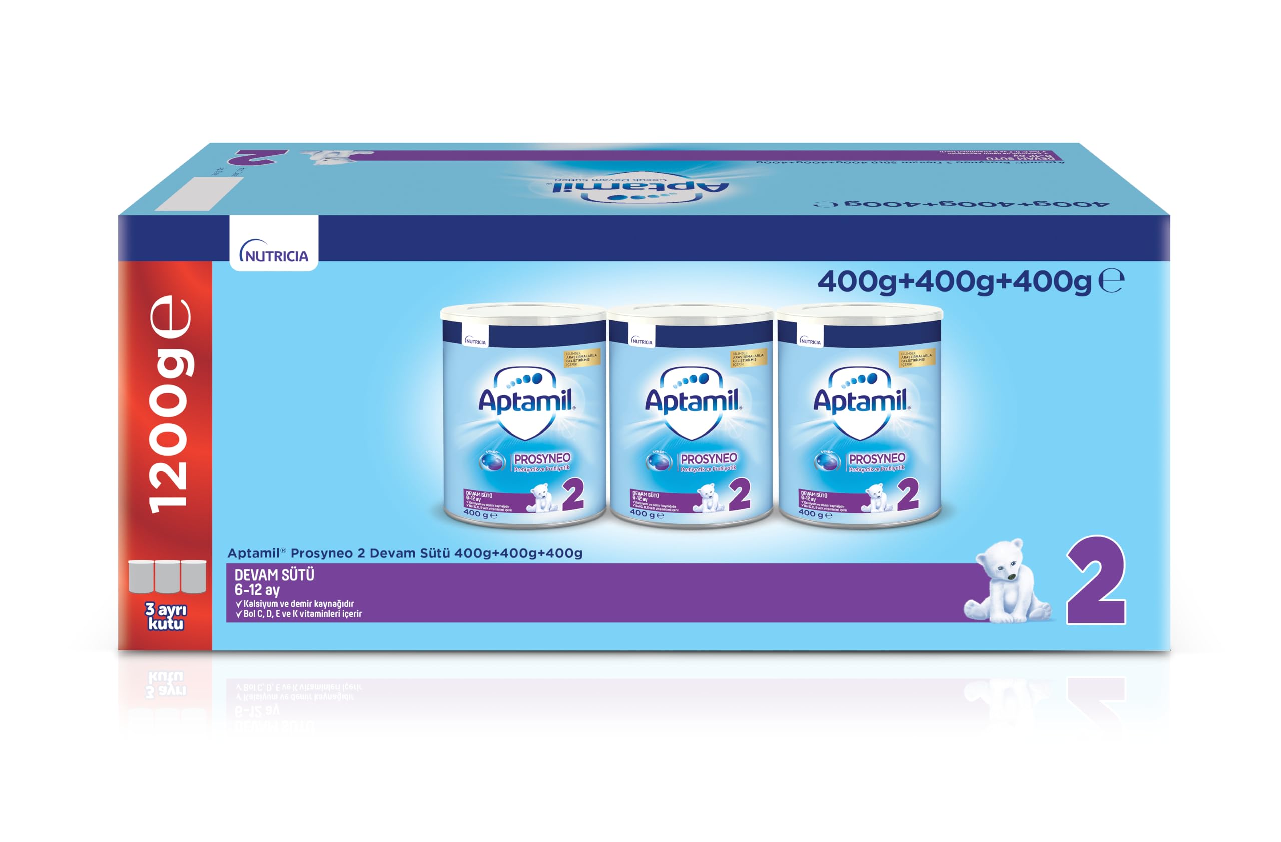 Aptamil Prosyneo 2, 3X400GR, Mega Boy Bebek Maması