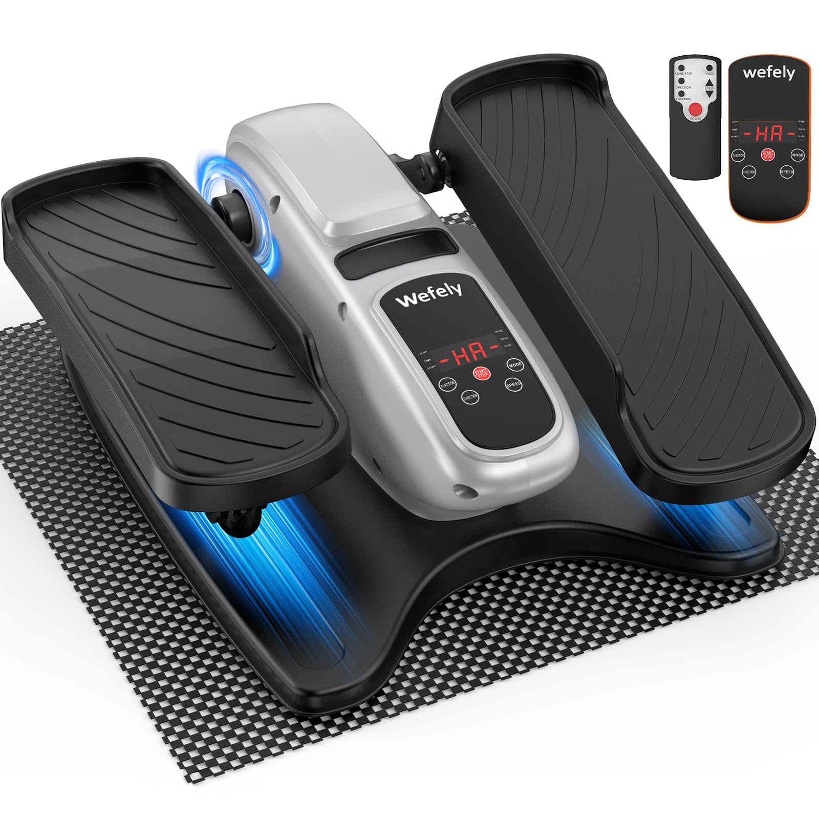 Photo 1 of Wefely Under Desk Elliptical Machine,Leg Exerciser While Sitting for Seniors with 12 Adjustable Speed RF Remote Control,Quiet & Portable Mini Seated Pedal Exerciser with Non-Slip Mat for Home Office